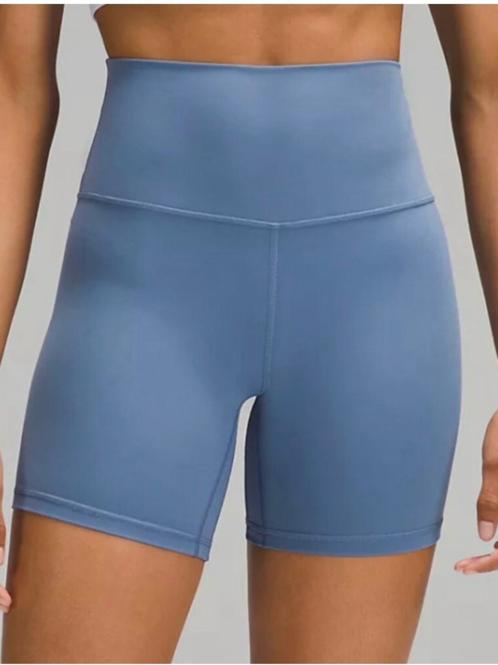 Lululemon Align 6” High-Waist Bike Shorts - Oasis Blue